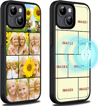 Personalized Phone Cases Custom Magnetic Phone Case [Compatible with MagSafe] Accessories & Wireless Charging for iPhone17/17 Air/ 16/15/14/13/12 Pro Max Custom for Her Him