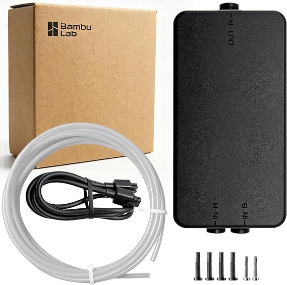 Original Bamboo X2D H2C Filament Track Switch-Eliminate Manual Swapping,Automatic Filament Switcher for Bambu Lab X2D H2C, Dynamic Filament Mapping for Dual Extruder, Multi-Color Filament Switcher,
