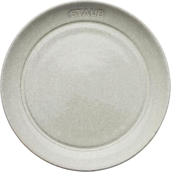 STAUB Ceramic Dinnerware 4-pc 6-inch Appetizer Plate Set - White Truffle