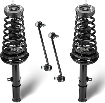 Rear Struts Assembly Shock Absorber & Sway Bar End Link Fit for Lexus ES300 2002 2003, for Toyota Camry 2002 2003, Built After 12/05 Production Date, Replace 171492 K90345 (4Pcs)