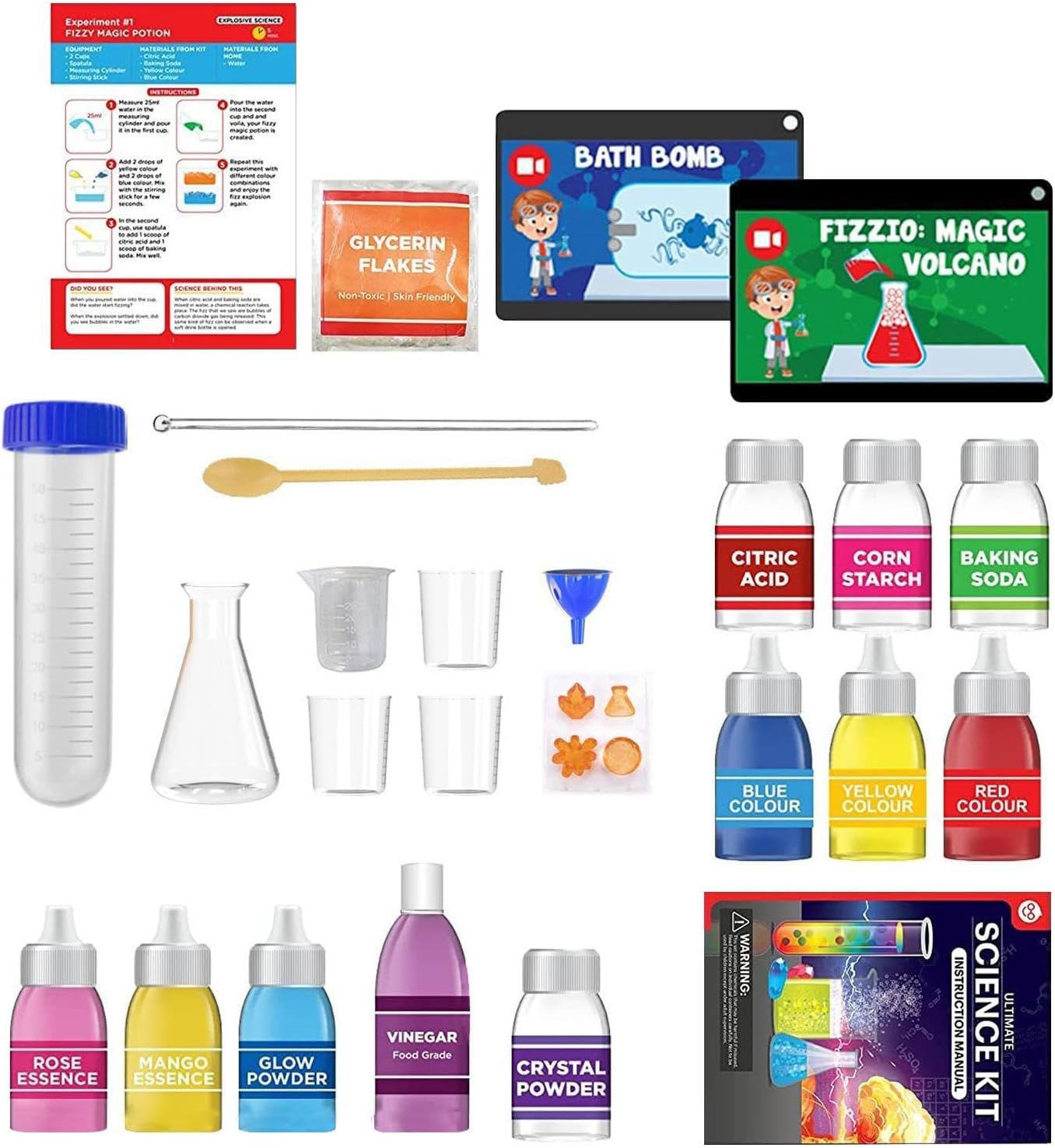 Kids Science Kit, Chemistry Science Kit, Educational Science Set, STEM Projects Science Kit, Interactive Lab Experiments, Kids Chemistry Lab, STEM Kit for Boys & Girls