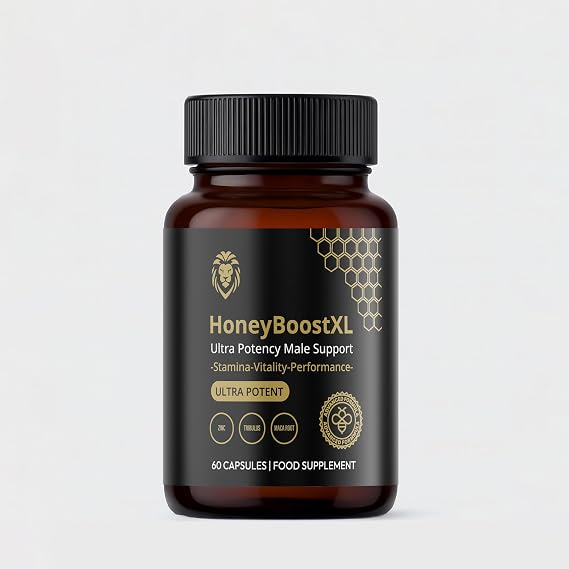 Honey Boost XL Capsules All Natural Supplement - Maximum Strength - Advanced Formula - Vegan Friendly - Non GMO
