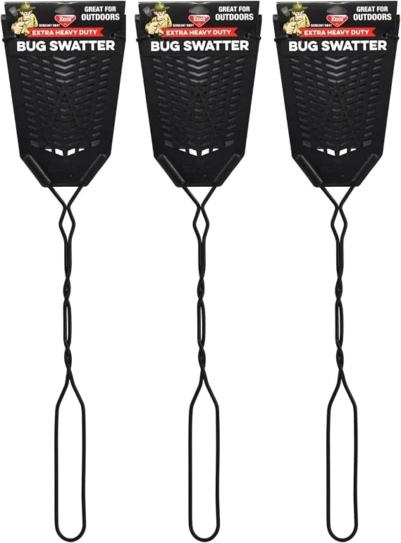 Enoz Sergeant Swat Bug Swatter, 3 Pack, Heavy Ultra Duty Flyswatter