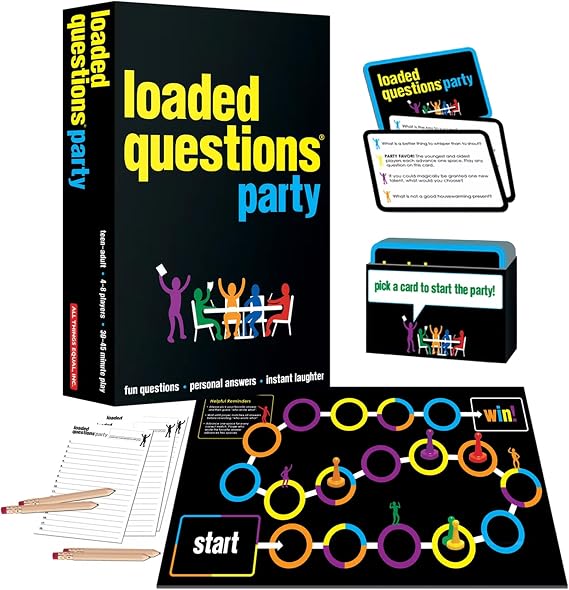 Loaded Questions Party Game, Hilarious "Who Said What?" Game for Family & Friends, Fun Icebreaker for Adults & Family Time