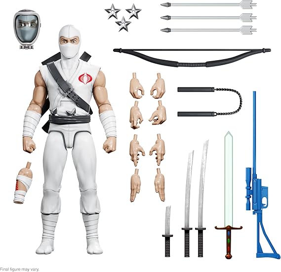 Super7 ULTIMATES! G.I. Joe Storm Shadow - 7" G.I. Joe Action Figure with Accessories Classic Cartoon Collectibles and Retro Toys | G.I. Joe 7 Inch Action Figure Ultimates Wave 3 - Storm Shadow