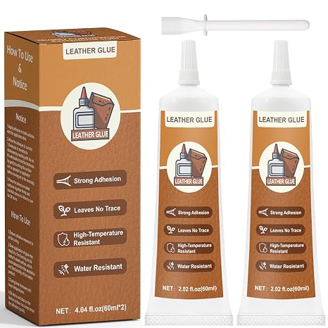 Leather Glue 120ml, Leather Glue Adhesive Instant Bonding Permanent Clear Soft Strong Waterproof, Suitable for Sofas, Car Seats, Purses