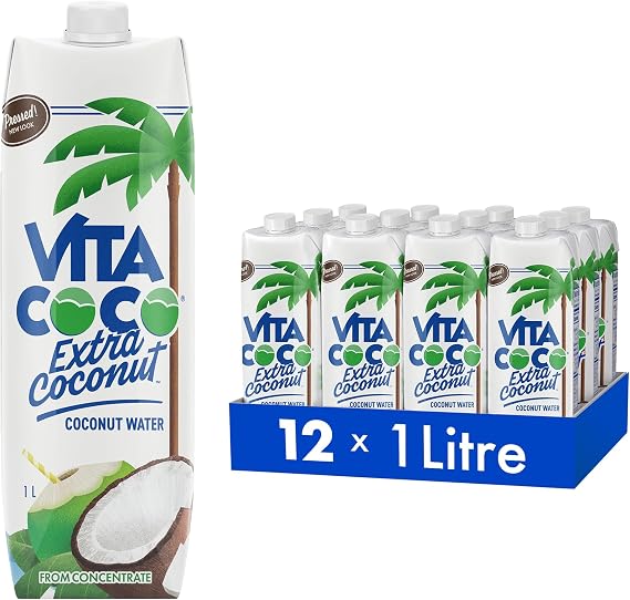 Vita Coco Pure Pressed Coconut Water 12x1L (Pack of 12)