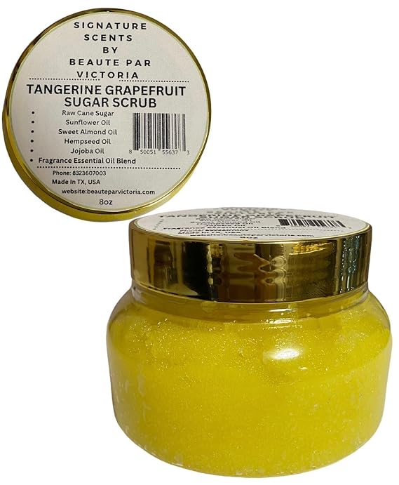 Sugar Body Scrubs (Tangerine Grapefruit), 8.00 Fl Oz (Pack of 1)