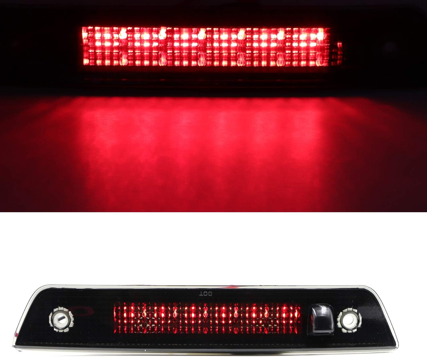 Tresound 3rd Third Brake Light for 2005-2010 Jeep Grand Cherokee, High Mount Light LED Center Tail Brake Lamp (Red)