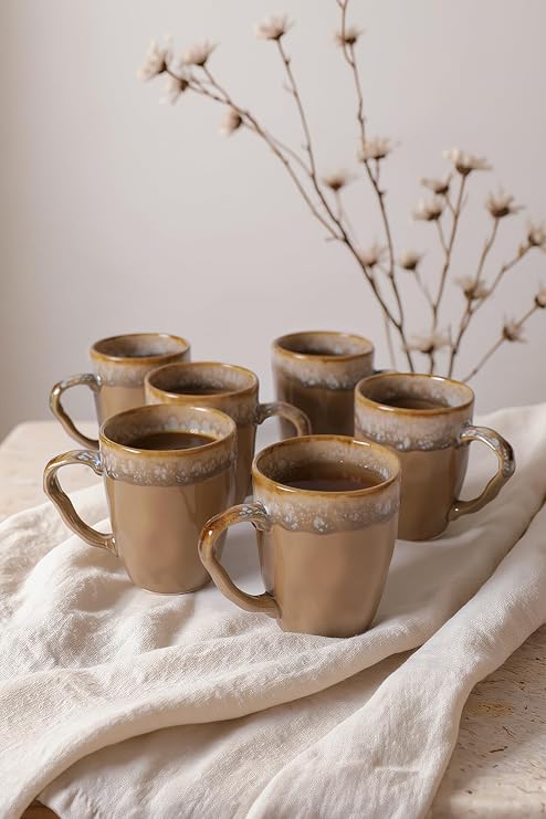 Keramika Dinnerware Set - Ethnic - 13 Pieces - 6 Persons - Stoneware