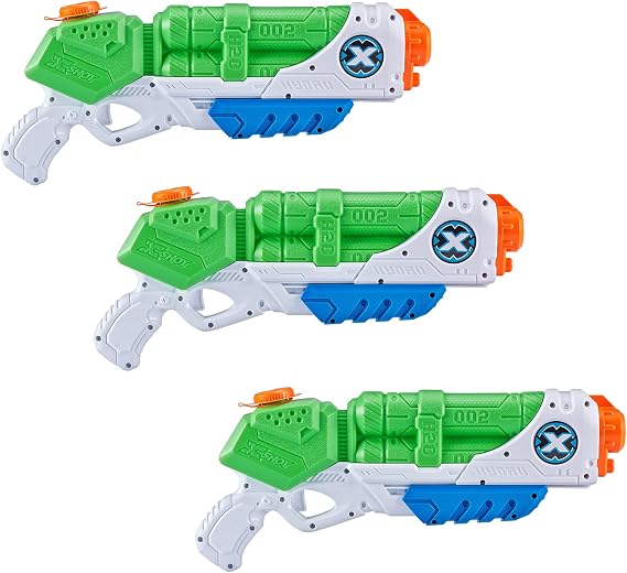 XSHOT Typhoon Water Blaster (3 Pack) - Summer Watergun Toys, Squirt Gun Soakers, Pump Action Water Toy for Children, Boys, Teen, Men