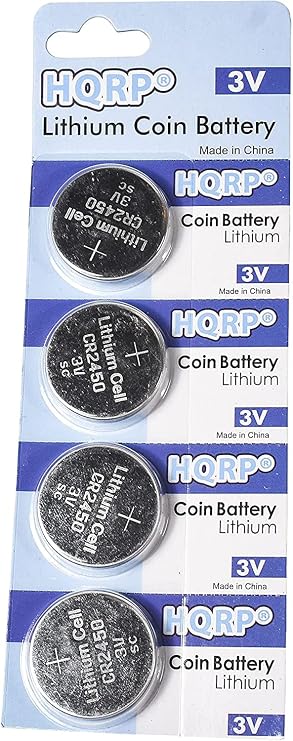HQRP 4-Pack Lithium Battery Compatible with MyQ Garage Door Sensor