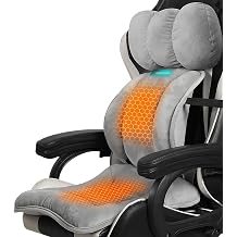 Office Chair Heated Seat Cushion, Warm Seat Cushion with 3 Adjustable Temperatures and Timing, Heating Chair Pad(Gray)