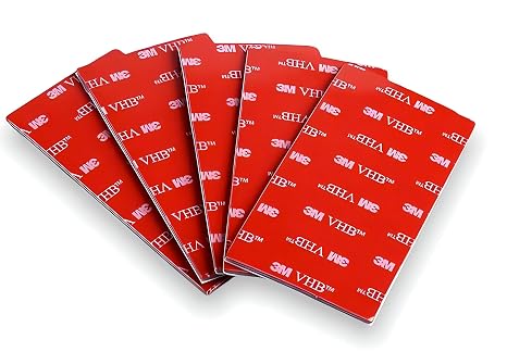 Dpm Tapes - 3M VHB GPH-110GF, 15 Extra-Strong Rectangular Double-Sided Acrylic Foam Pads, Grey, 25 x 50 mm x 1.1 mm