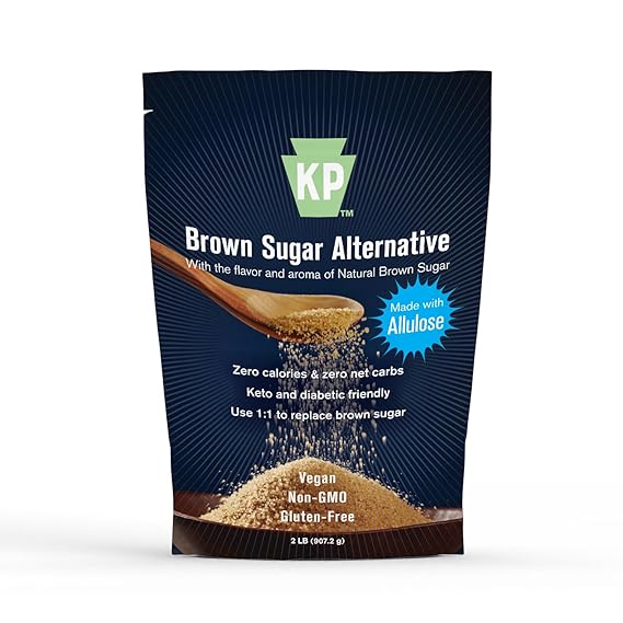 Allulose Brown Sugar Substitute 2lb, Keto Sweetener, Zero Net Carbs Non-GMO | Keystone Pantry Golden Allulose. Non-GMO, gluten & soy-free. Measures 1:1 like brown sugar. Keto & vegan.