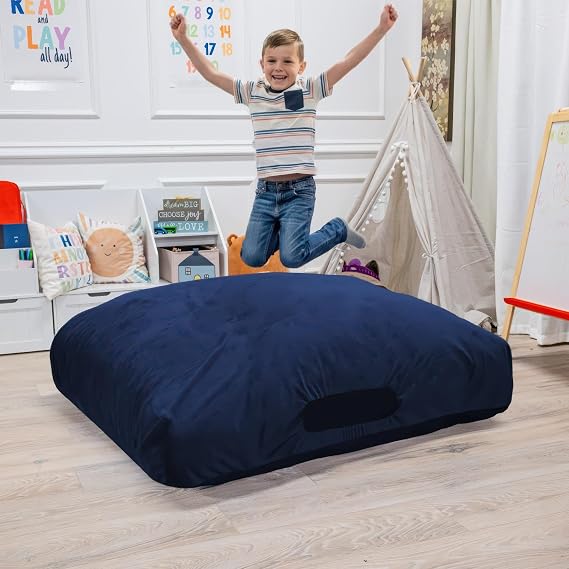 Foamma Crash Pad (36 X 36) (3 Ft X 3 Ft) Sensory Crash Pad with Foam Blocks for Autistic Kids, Soft Fabric & Washable Cover Ideal for Kids and Adults to Jump, Play, or Relax