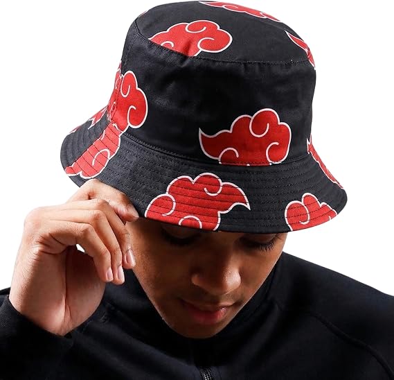 Anime Bucket Hat for Women and Men - Cosplay Black Bucket Hat Anime Accessories, Summer Hat Beach Outdoor Travel Headwear Style (RCld3a)