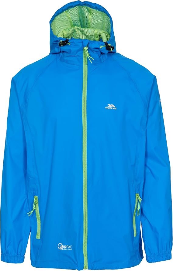 Trespass TP75 Qikpac Packaway Jacket, Cobalt, Large