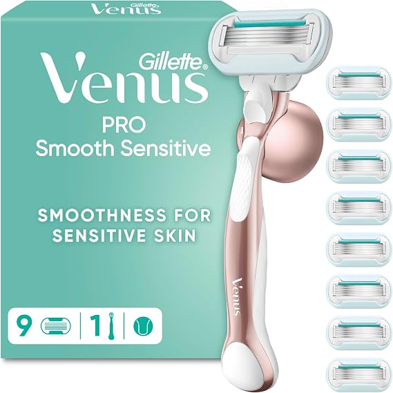 Gillette Venus Deluxe Smooth Swirl Women's Razor Blade Refills, Pack of 6 x20, 5 Durable Blades to Deliver an Extra Smooth Shave That Lasts