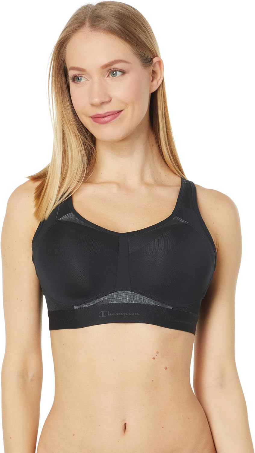 Champion Womens Sports Bra, Motion Control, Underwire Bra, High-Impact Sports Bra Plus Size