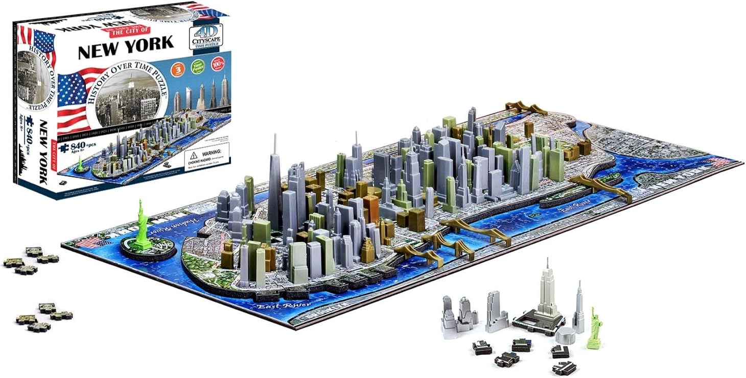 4D New York City Skyline Time Puzzle