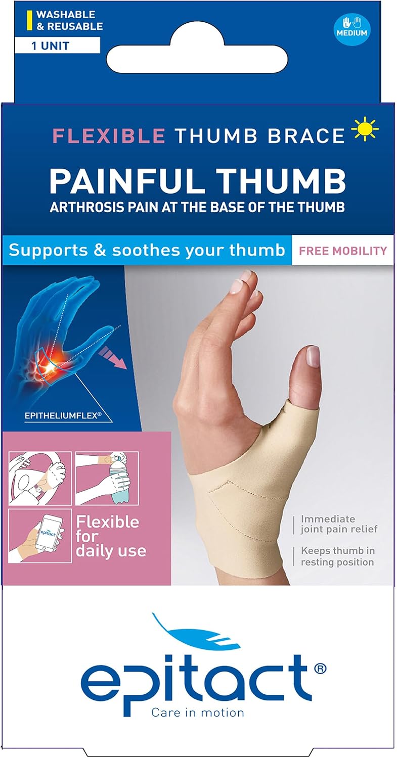 Epitact - Flexible Day Thumb Brace For Painful Thumbs - Right Hand - Size S