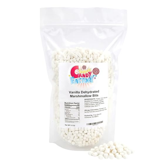 Sarah's Candy Factory Vanilla Mini Dehydrated Marshmallow Bits, 8 Oz