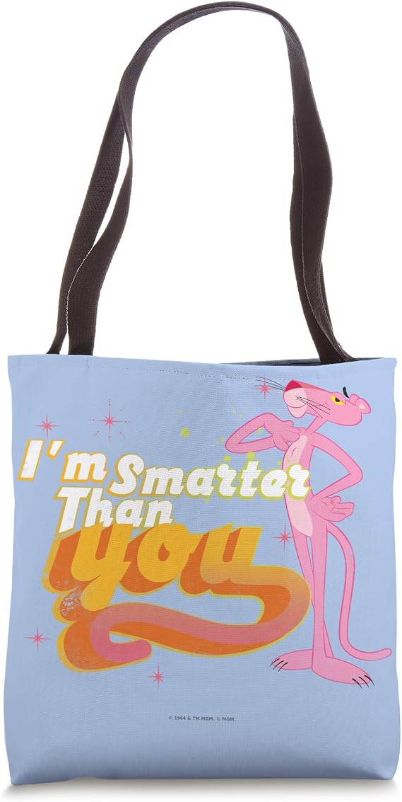 Pink Panther Smart Cat Tote Bag