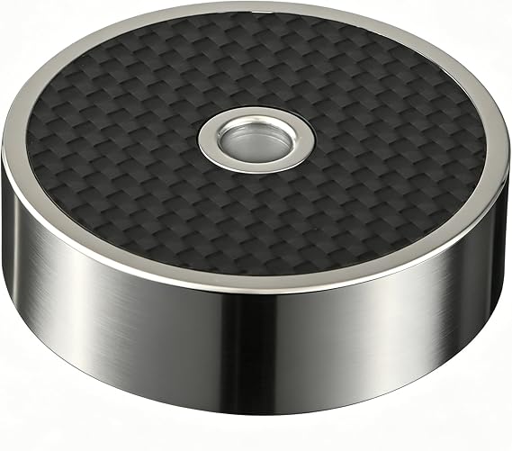 Record Weight Stabilizer, Phono Disc Stabilizer, Turntable Weight Stainless Steel Record Puck Vinyl Record Clamp for Phonograph Vinyl Record Players