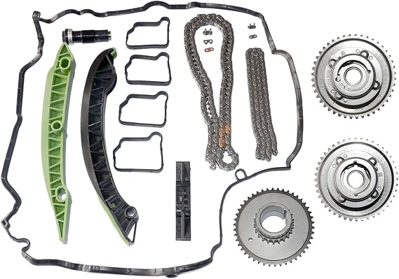 Timing Chain Kit & Camshaft Adjuster for M271 W203 W204 E250 C250 SLK250 | 2710501400, 2710502547, 2710503347, 2710501500, 2710502647, 2710503447, 2710301163