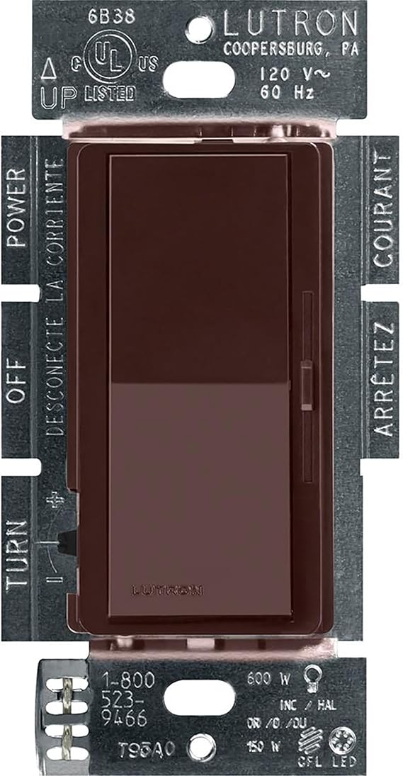 Lutron Diva LED+ Dimmer Switch, Paddle Dimmer, Single Pole/3-way
