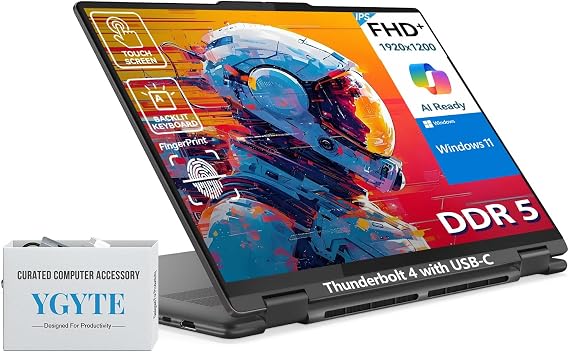 Lenovo Yoga 7i 2 in 1 Laptop Touchscreen, 16" FHD+ 360 Foldable Touch Screen Convertible, Intel Core Ultra 7, 16GB DDR5 RAM 1TB SSD, Windows 11|Backlit|Fingerprint|YGYTEaccessory