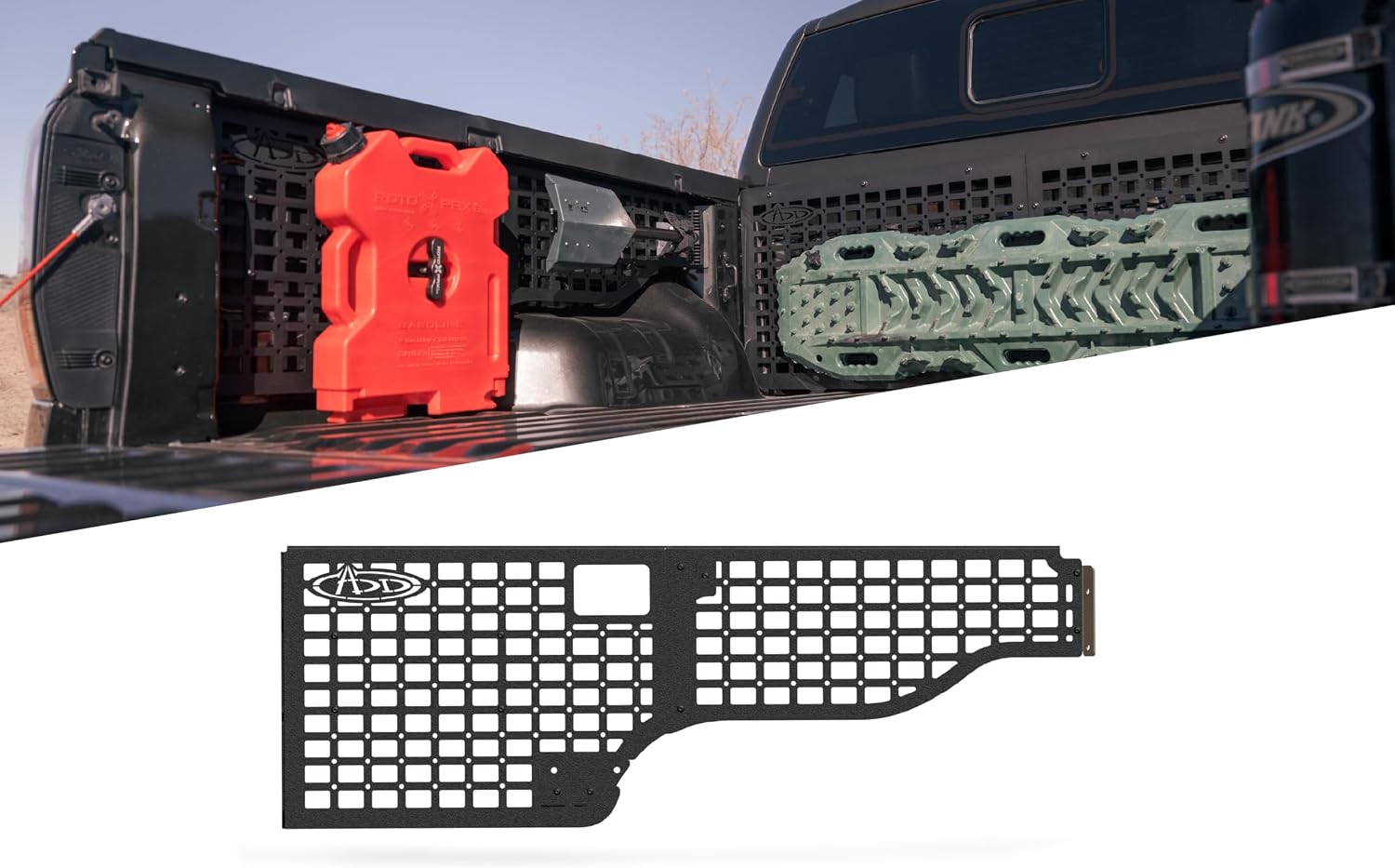 ADD Off-Road Bed Side Panels for 2024-2025 Ford Ranger Raptor | Driver & Passenger Side Variations | Molle Design for Mounting Tools & Off-Road/Off Road Equipment
