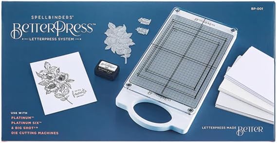 Spellbinders BetterPress Letterpress Machine for Cardmaking and Paper Crafts BP-001 (Betterpress Letterpress Machine) | Excellent for Cardmaking, Paper Crafting and More