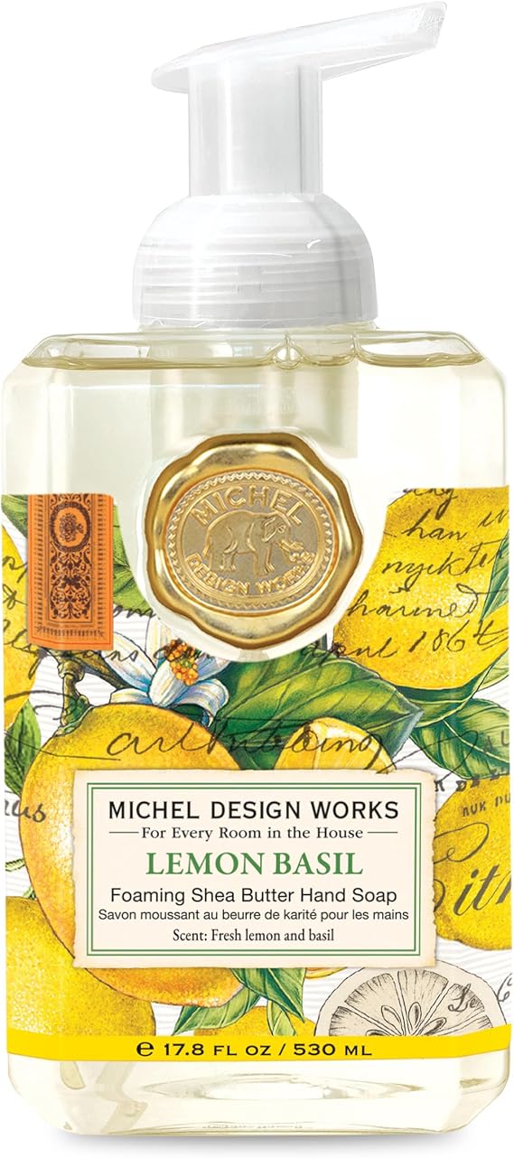 Michel Design Works Foaming Hand Soap, 17.80-Fluid Ounce, Lemon Basil