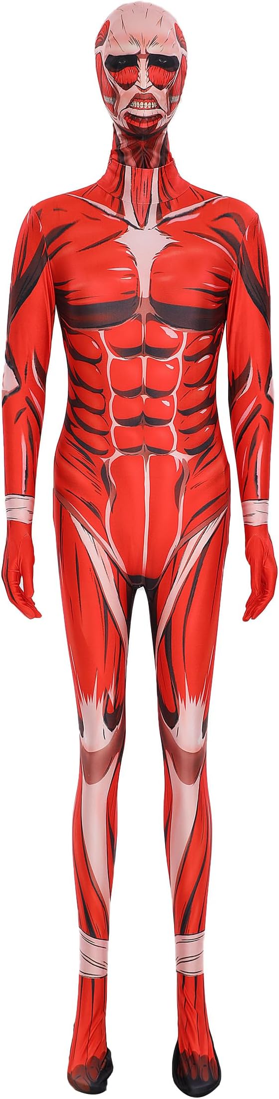 Attack on Titan Officially Licensed Women's Bodysuits Colossal Titan Halloween Cosplay Costume Bodysuits
