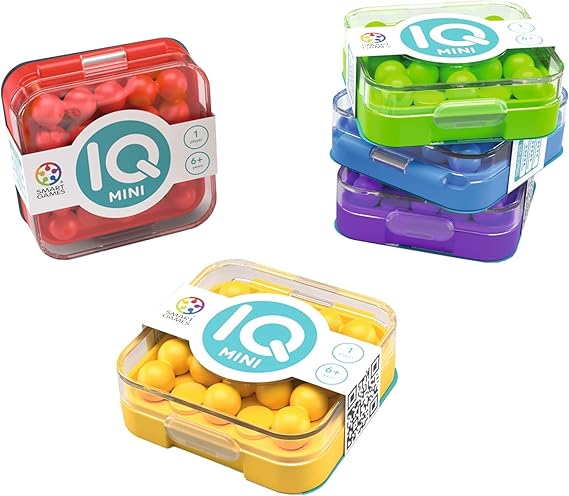 SmartGames - IQ Mini, Create Your Own Challenges, Compact Puzzle Game, 6+ Years (pack of 1)