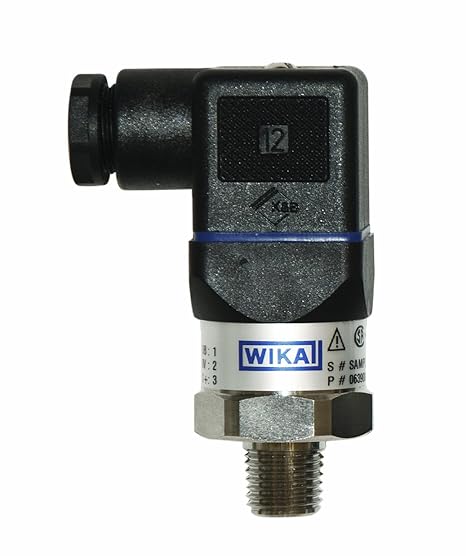 WIKA 50426478 General Purpose Pressure Transmitter, 4 - 20mA 2-Wire Signal Output, Stainless Steel 316L Wetted Parts, 0-500 psi Range, +/-0.5% Accuracy, 1/4" Male NPT Connection