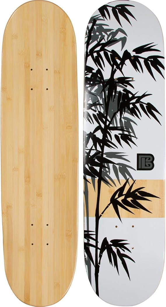 Bamboo Skateboards Graphic Skateboard Deck Only - More Pop, Lasts Longer Than Maple, Eco Friendly