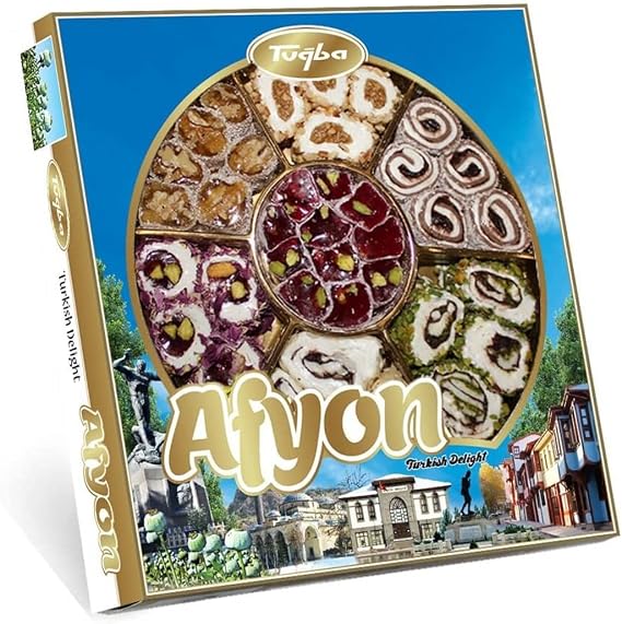 Tuğba Kuruyemiş Afyon Lokum 430 Gr(Turkish Delight)