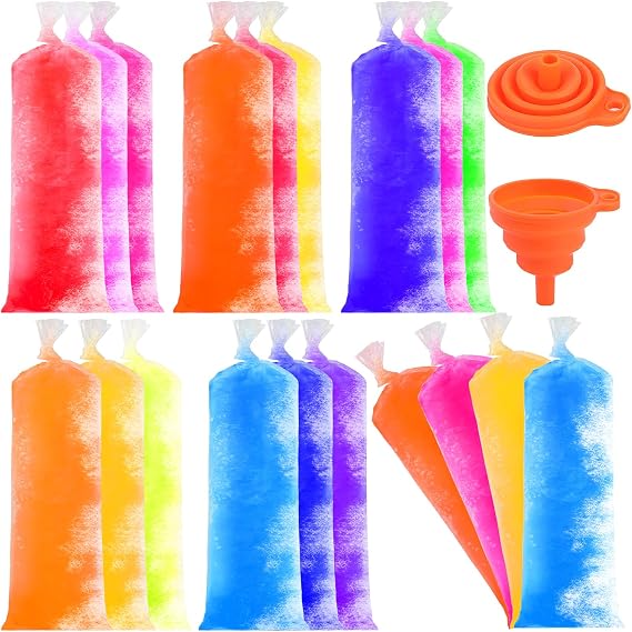 FEBSNOW 160 Large Ice Lolly Bags Disposable Ice Popsicle Mold with Funnel