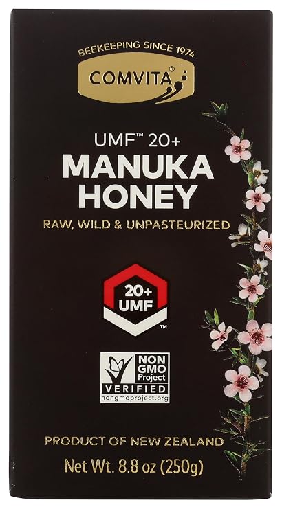 Raw Manuka Honey, Certified UMF 20+ (MGO 829+), 8.8 oz (250 g), Comvita