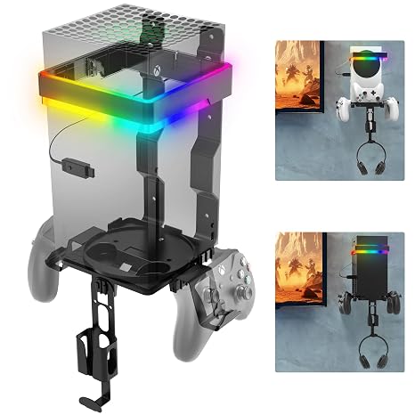 Fosmon Wall Mount for Xbox Series X/S Gaming Console Shelf Kit Stand