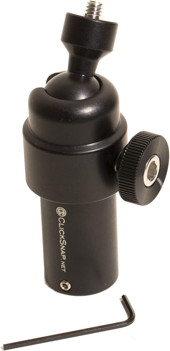 Ball Head Painter's Pole Adapter - Made in the USA - Camera Monopod, Selfie Stick, Extension Pole, Telescoping Pole