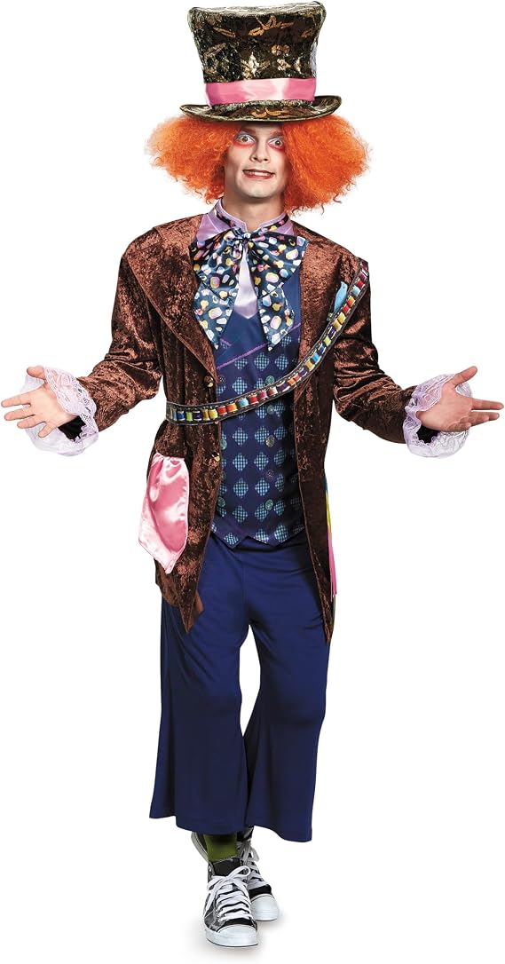 Mad Hatter Costume, Official Alice in Wonderland Outfit for Adults