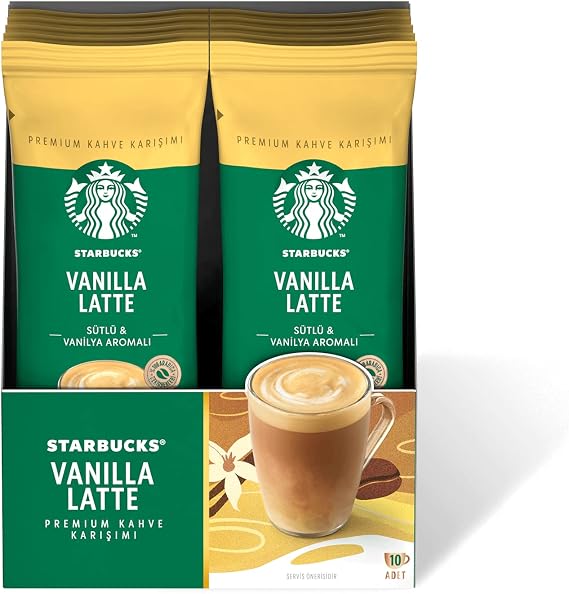 Starbucks Vanilla Latte Premium Kahve Karışımı, 10x21.5 g