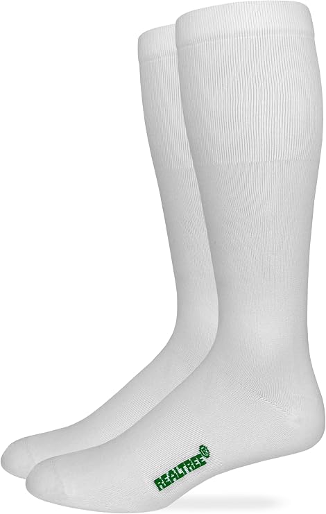 Realtree Mens Lightweight Seamless Toe Liner Socks 2 Pair Pack (US, Alpha, Large, Regular, Regular, White)