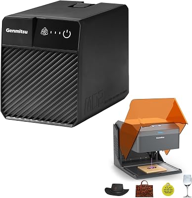 Genmitsu Kiosk 5W Laser EngraverSmoke Purifier,Light Weight & Portable Laser Engraver Machine, Home Laser Cutter 3.9 x 3.9inch Engraving Area, Laser Safety Class1