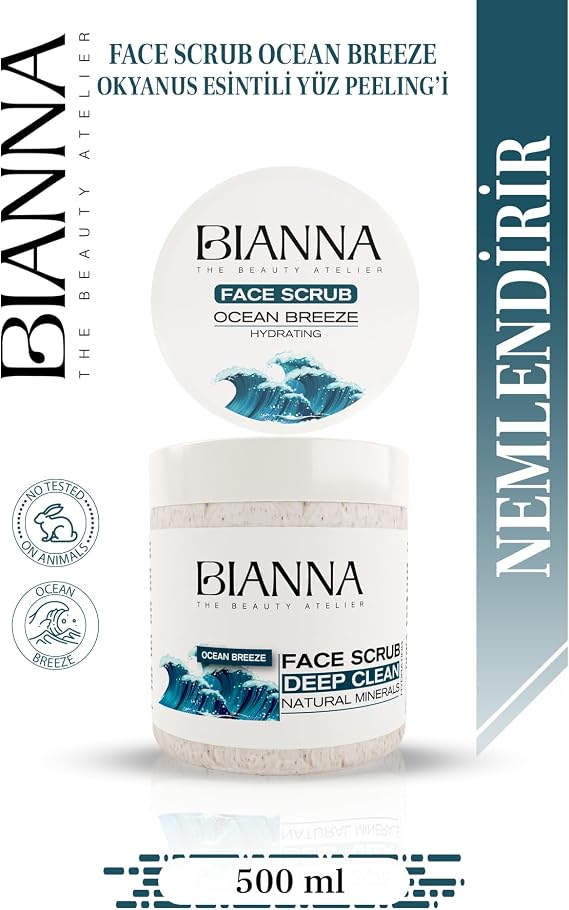 Okyanus Esintisi Yüz Peelingi Nemlendirici & Ferahlatıcı & Yatıştırıcı - 500ml