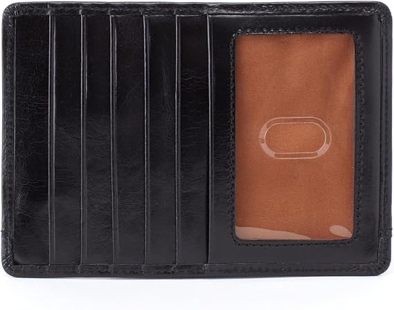 HOBO Women's Euro Slide Card Case, Black, One Size